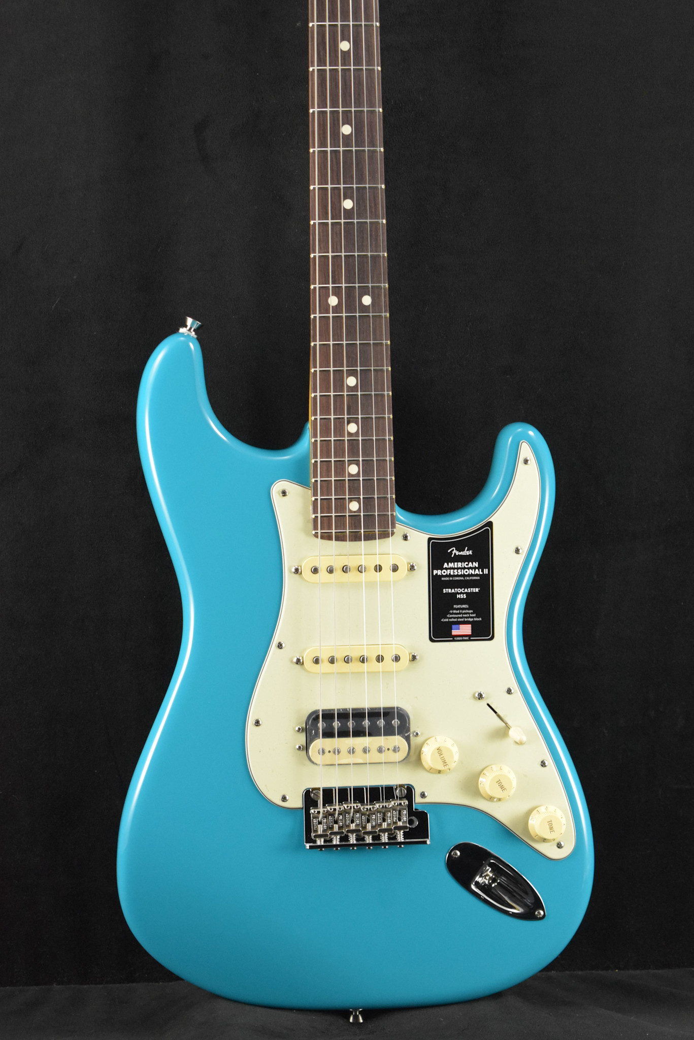 Fender Fender American Professional II Stratocaster HSS Miami Blue Rosewood Fingerboard