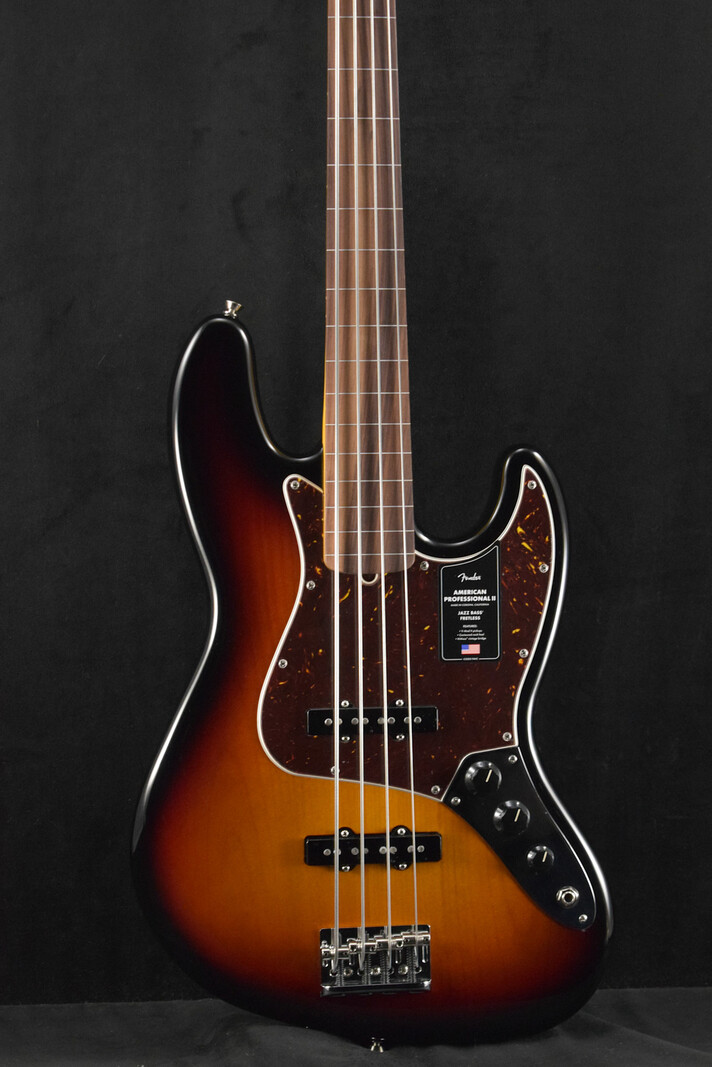 Fender Fender American Professional II Jazz Bass Fretless Rosewood Fingerboard 3-Color Sunburst