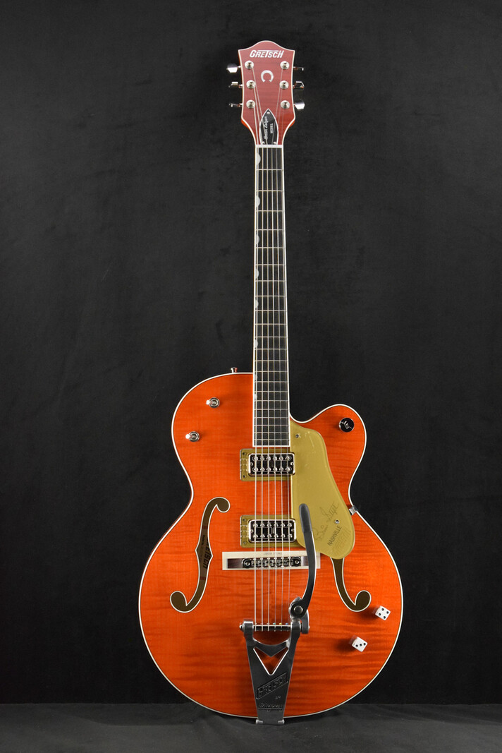 Gretsch Gretsch G6120TFM-BSNV Brian Setzer Signature Nashville Flame Maple Orange Stain