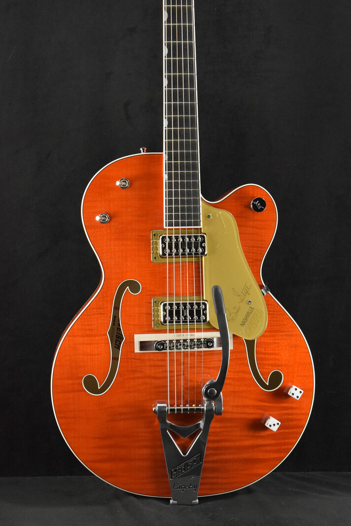 Gretsch Gretsch G6120TFM-BSNV Brian Setzer Signature Nashville Flame Maple Orange Stain