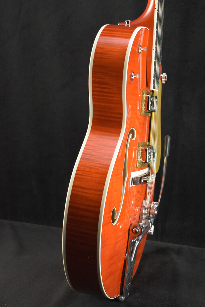 Gretsch Gretsch G6120TFM-BSNV Brian Setzer Signature Nashville Flame Maple Orange Stain