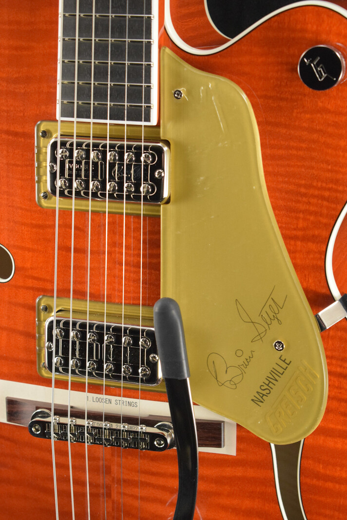 Gretsch Gretsch G6120TFM-BSNV Brian Setzer Signature Nashville Flame Maple Orange Stain