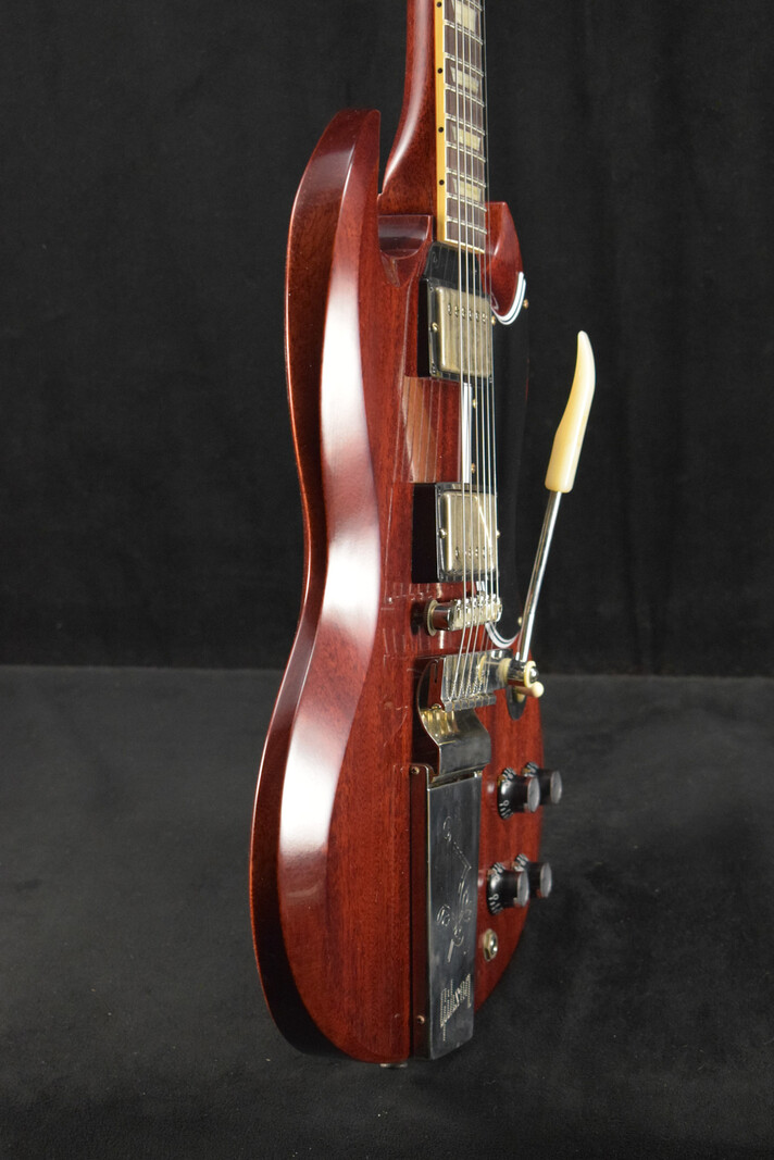 Gibson Gibson Murphy Lab 1964 SG Standard With Maestro Vibrola Cherry Red Ultra Light Aged