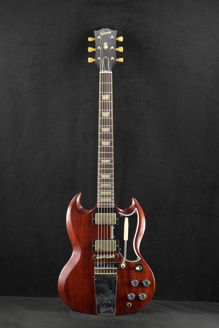 Gibson Gibson Murphy Lab 1964 SG Standard With Maestro Vibrola Cherry Red Ultra Light Aged