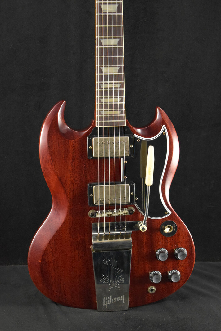 Gibson Gibson Murphy Lab 1964 SG Standard With Maestro Vibrola Cherry Red Ultra Light Aged