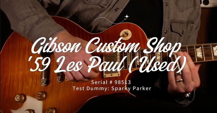 Demo Video - Gibson Custom Shop '59 Les Paul Standard Reissue (Used 2008)