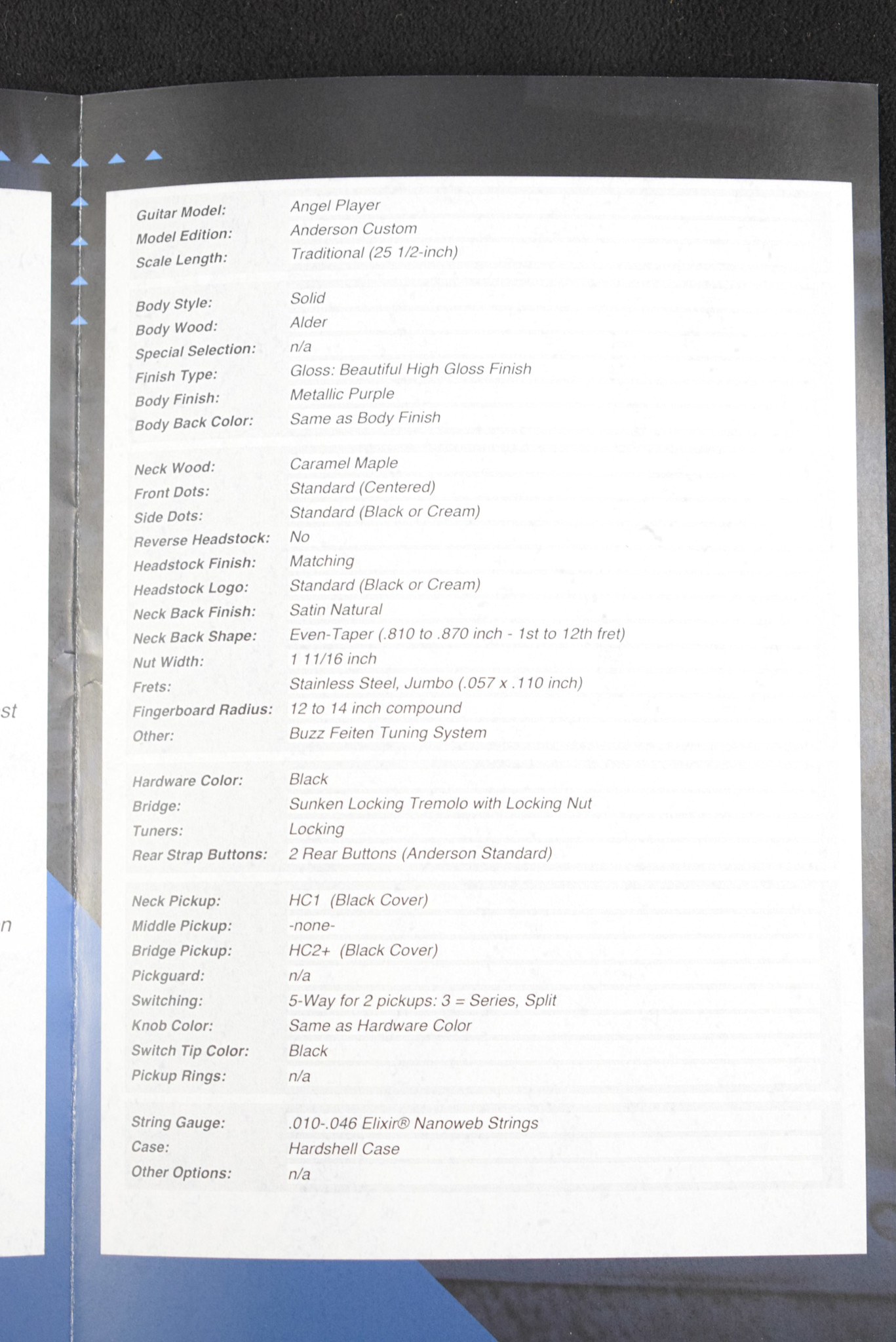 Tom Anderson Tom Anderson Angel Player Metallic Purple