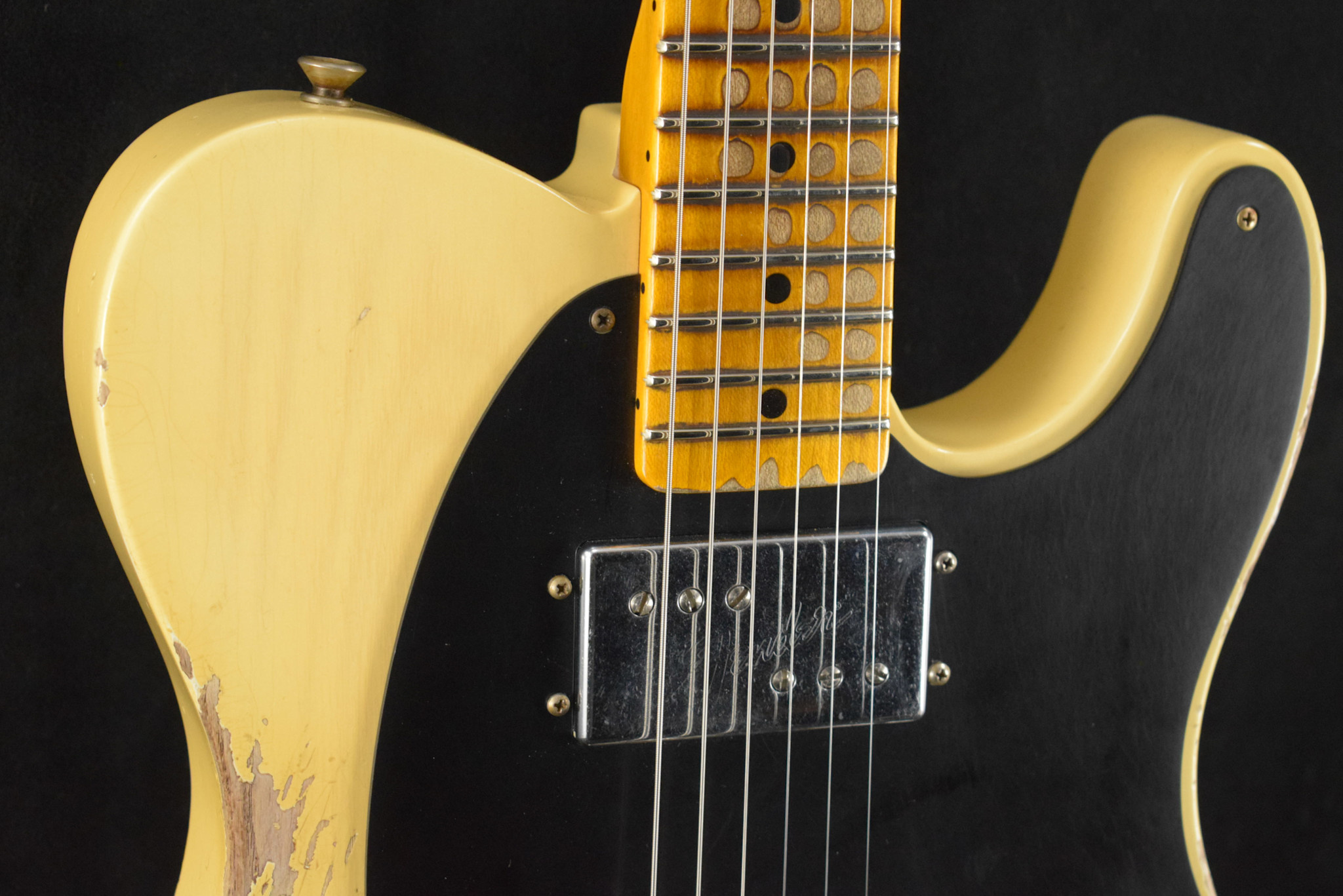 Fender Fender Limited Edition CuNiFe Telecaster Custom Heavy Relic 1-PIece Maple Neck Aged Nocaster Blonde