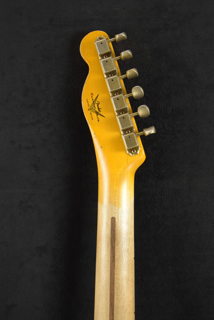Fender Fender Limited Edition CuNiFe Telecaster Custom Heavy Relic 1-PIece Maple Neck Aged Nocaster Blonde