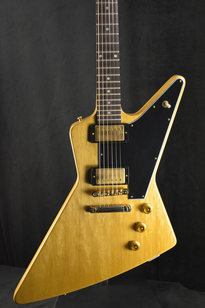 Gibson Gibson Custom Shop 1958 Korina Explorer Reissue Black Pickguard Natural