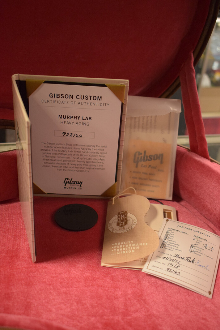 Gibson Gibson Murphy Lab '59 Les Paul Standard Tomato Soup Burst Heavy Aged Fuller's Exclusive
