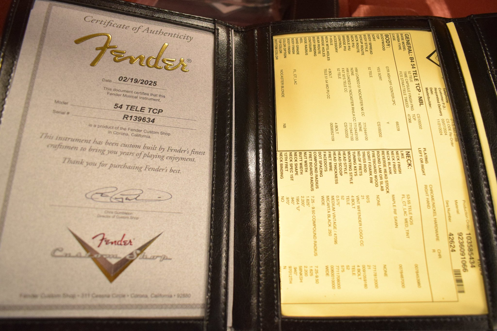 Fender Fender 1954 Telecaster Time Capsule Package Nocaster Blonde 1-Piece Rift Sawn Maple Neck Fingerboard