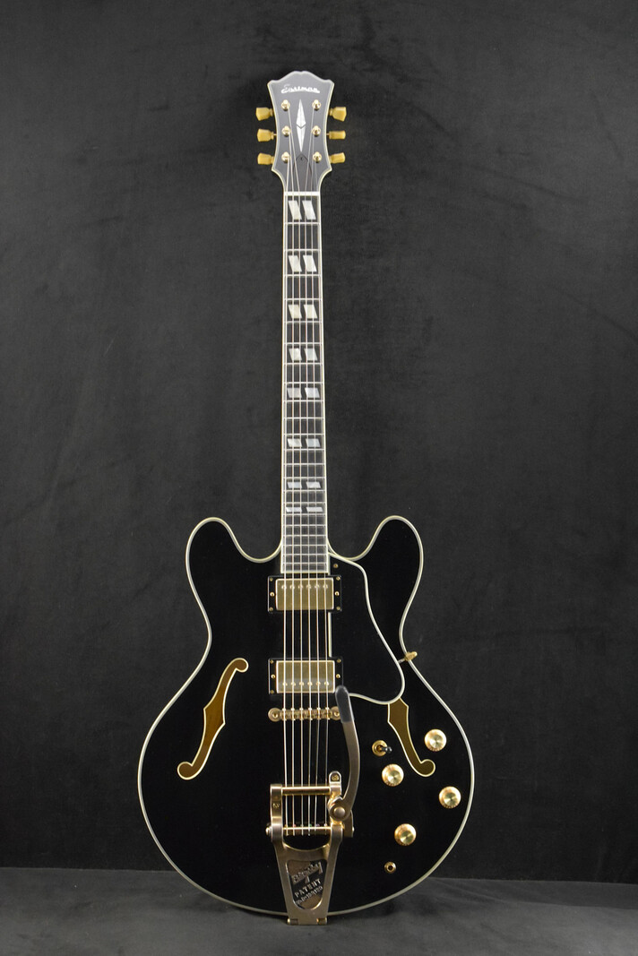 Eastman Eastman T59/TV-B-LTD-BK Thinline Bigsby Black Truetone Vintage Gloss