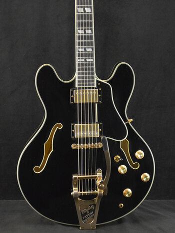 Eastman Eastman T59/TV-B-LTD-BK Thinline Bigsby Black Truetone Vintage Gloss