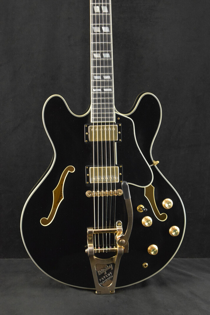 Eastman Eastman T59/TV-B-LTD-BK Thinline Bigsby Black Truetone Vintage Gloss