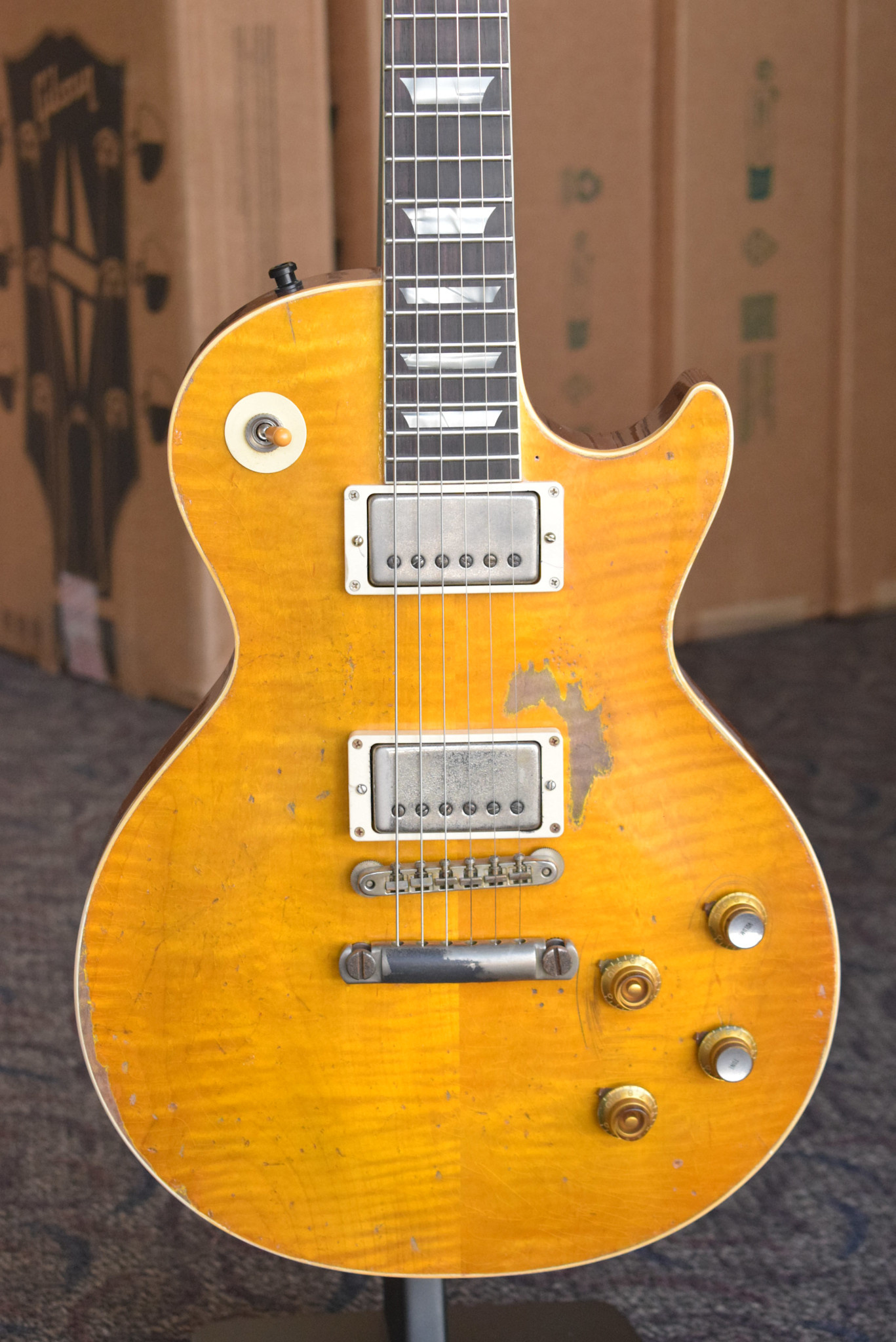 Gibson Gibson Murphy Lab Kirk Hammett "Greeny" 1959 Les Paul Standard Indian Rosewood Greeny Burst Ultra Heavy Aged