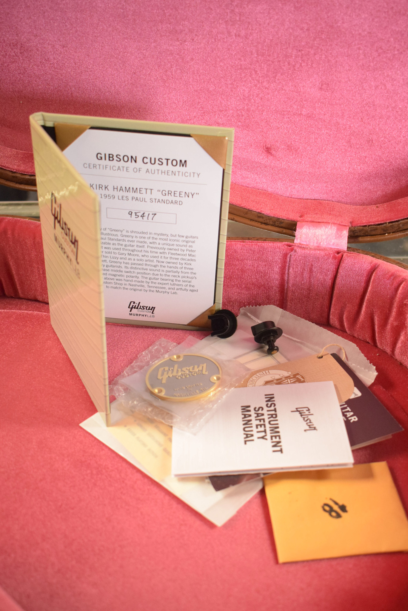 Gibson Gibson Murphy Lab Kirk Hammett "Greeny" 1959 Les Paul Standard Indian Rosewood Greeny Burst Ultra Heavy Aged