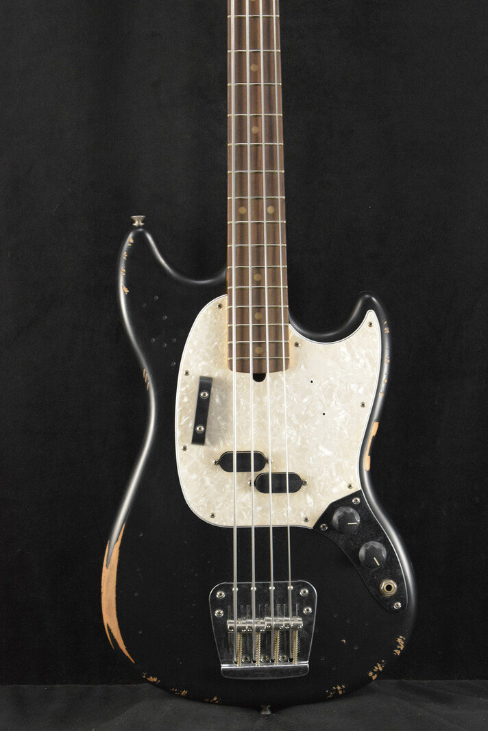 Fender Fender JMJ Road Worn Mustang Bass Black