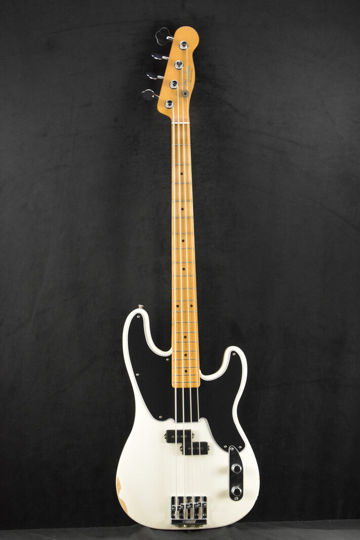 Fender Fender Mike Dirnt Road Worn Precision Bass White Blonde Maple Fingerboard