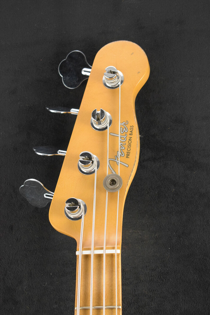 Fender Fender Mike Dirnt Road Worn Precision Bass White Blonde Maple Fingerboard