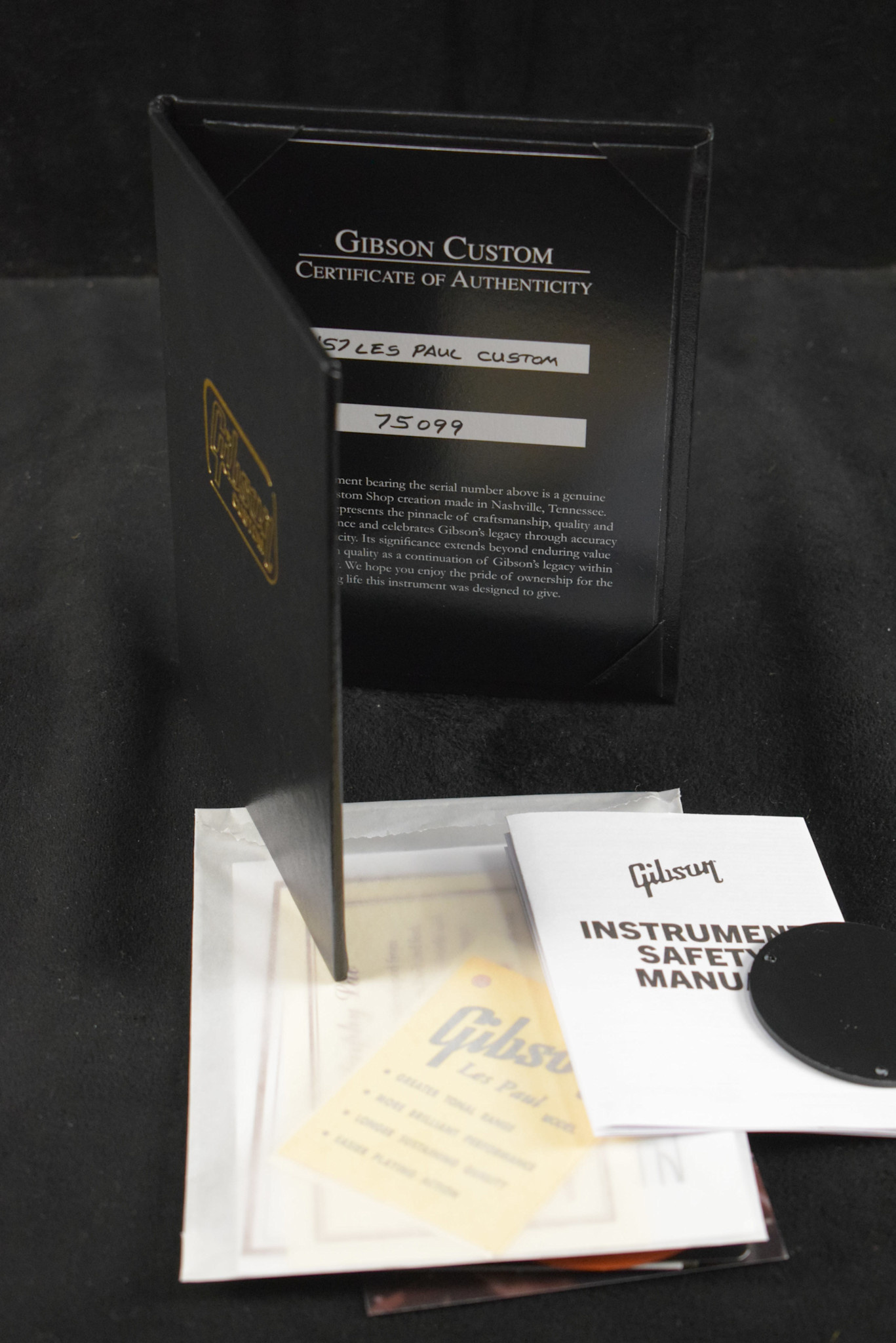 Gibson Gibson Custom Shop 1957 Les Paul Custom Reissue Ebony 2-Pickup