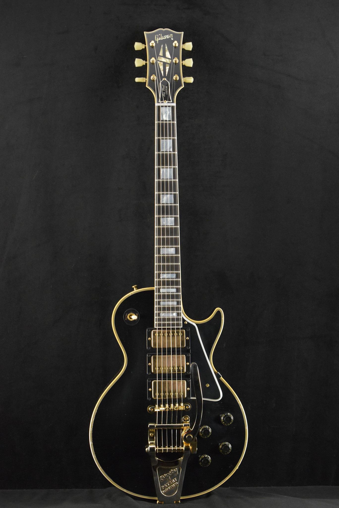 Gibson Gibson Murphy Lab 1957 Les Paul Custom 3-pickup Bigsby Light Aged Ebony