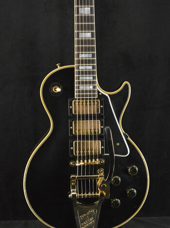 Gibson Gibson Murphy Lab 1957 Les Paul Custom 3-pickup Bigsby Light Aged Ebony