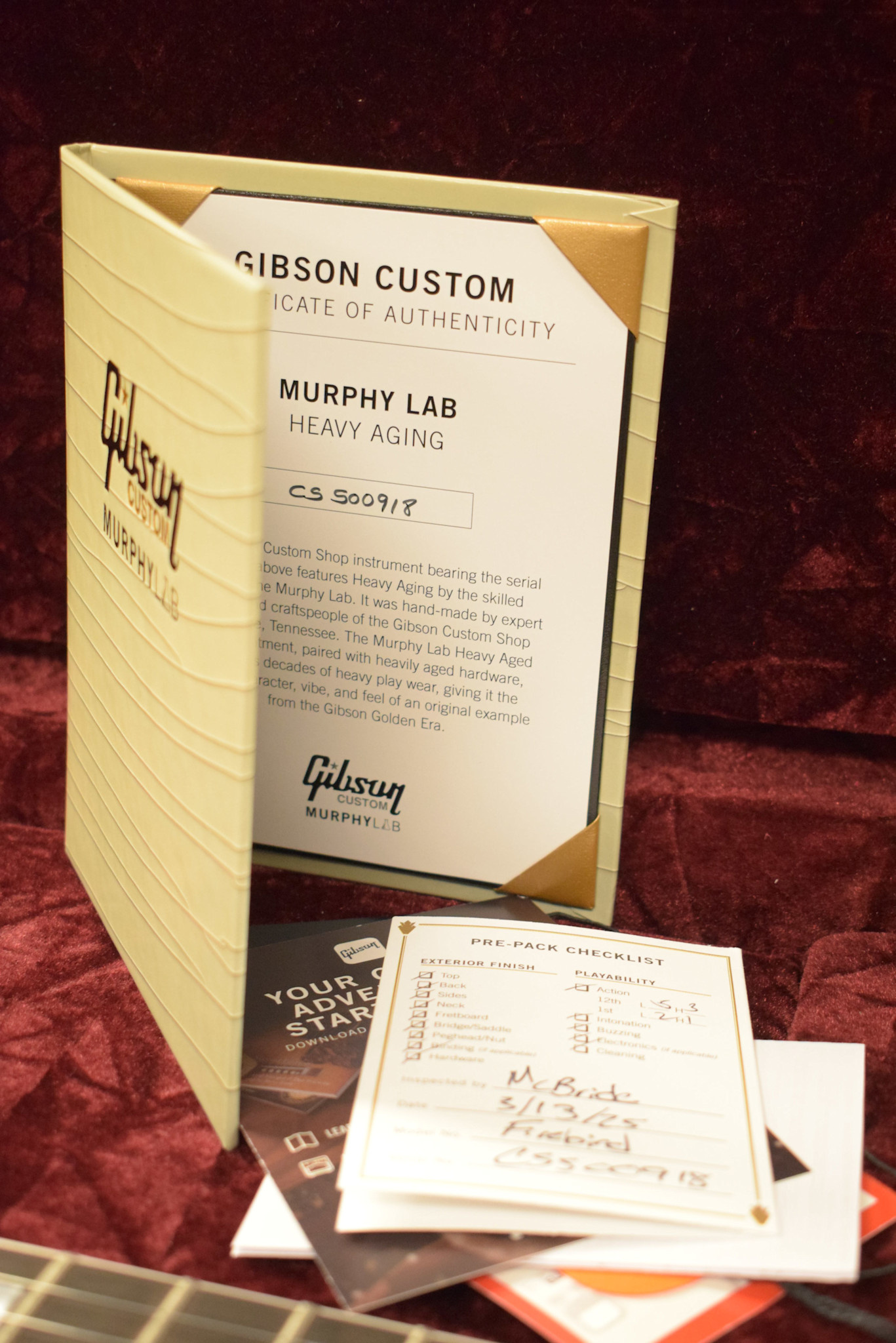 Gibson Gibson Custom Dealer Select Firebird Custom - Murphy Lab Heavy Aged Inverness Green