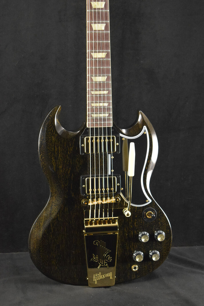 Gibson Gibson Custom Shop 1964 SG Standard TV Black Gold w/Maestro
