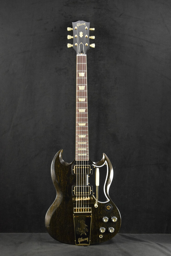 Gibson Gibson Custom Shop 1964 SG Standard TV Black Gold w/Maestro