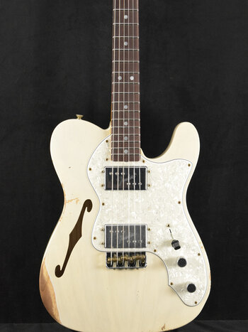Fender Fender Limited Edition 1964 Bobbed Telecaster Thinline Relic Aged White Blonde 3A Rosewood Fingerboard