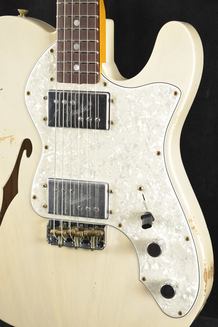 Fender Fender Limited Edition 1964 Bobbed Telecaster Thinline Relic Aged White Blonde 3A Rosewood Fingerboard