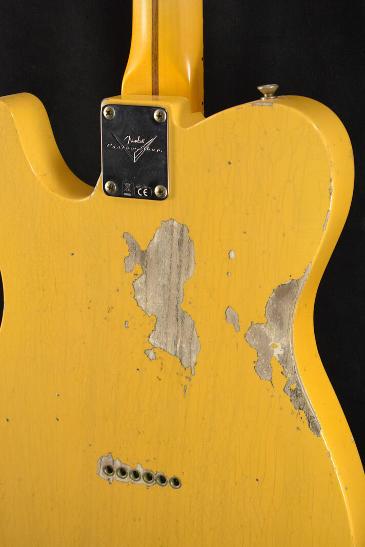 Fender Fender 1954 Telecaster Heavy Relic Faded Aged Nocaster Blonde 1-Piece Rift Sawn Maple Neck Fingerboard,