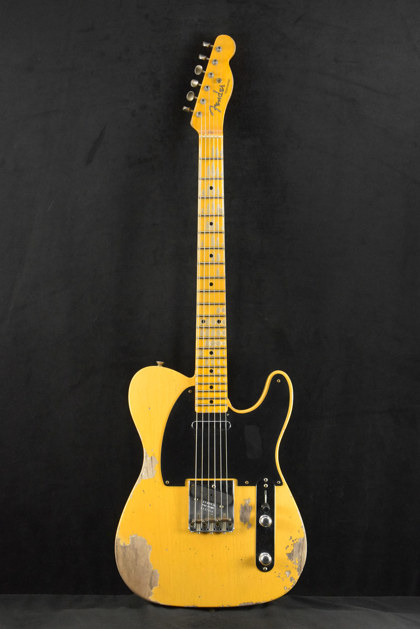 Fender Fender 1954 Telecaster Heavy Relic Faded Aged Nocaster Blonde 1-Piece Rift Sawn Maple Neck Fingerboard,
