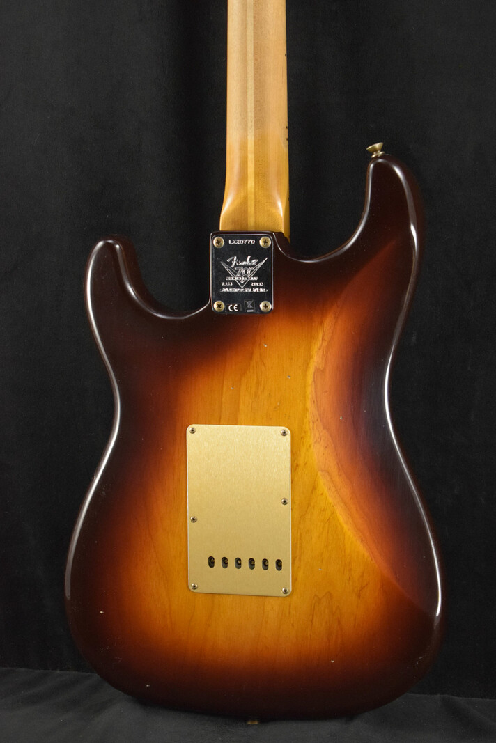 Fender Fender Limited Edition 1954 Roasted Stratocaster Journeyman Relic Wide-Fade Chocolate 2-Color Sunburst 1-Piece Roasted Quarterswan Maple Neck