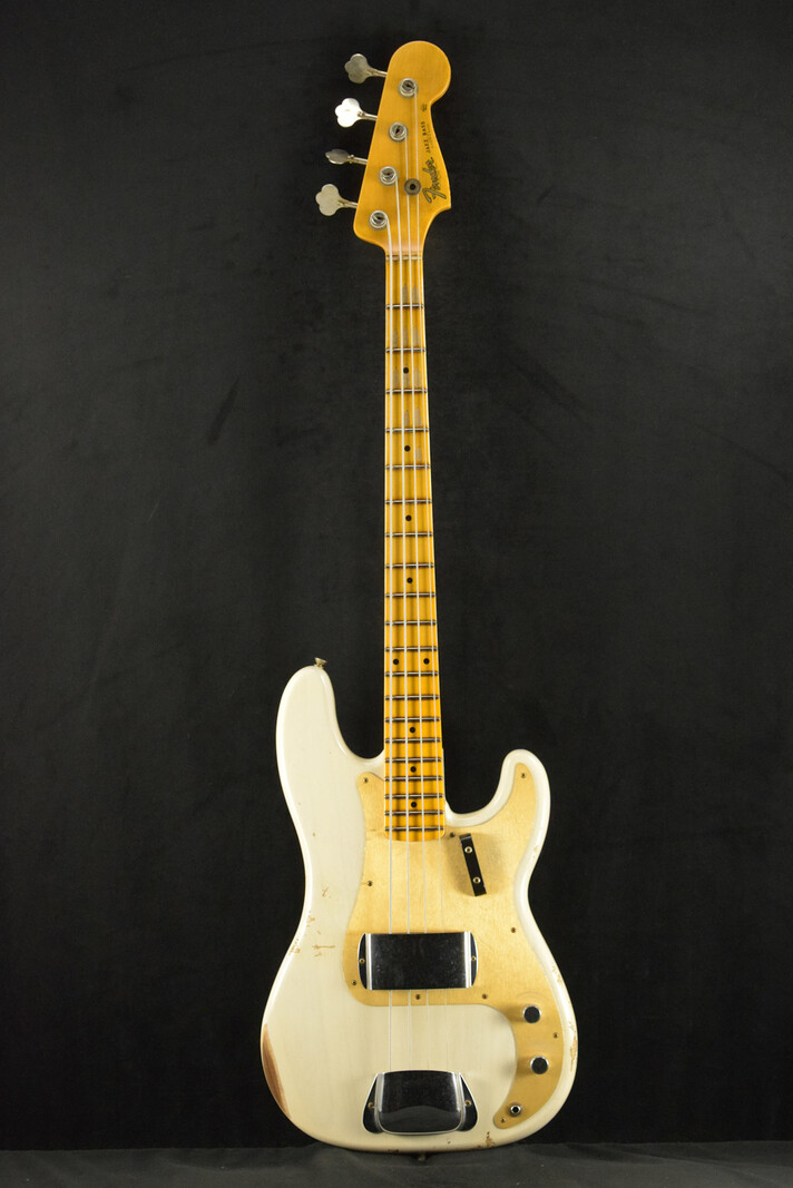 Fender Fender Limited Edition P-Jazz Bass Relic Aged White Blonde 1-Piece Quartersawn Maple Neck Fingerboard