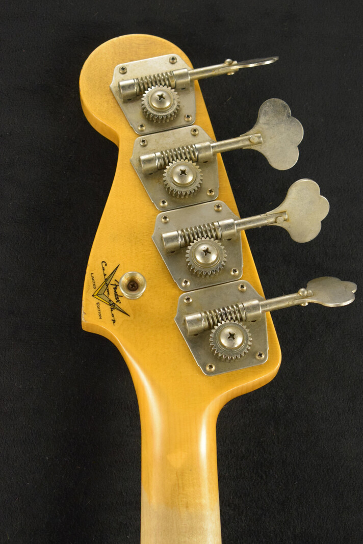 Fender Fender Limited Edition P-Jazz Bass Relic Aged White Blonde 1-Piece Quartersawn Maple Neck Fingerboard