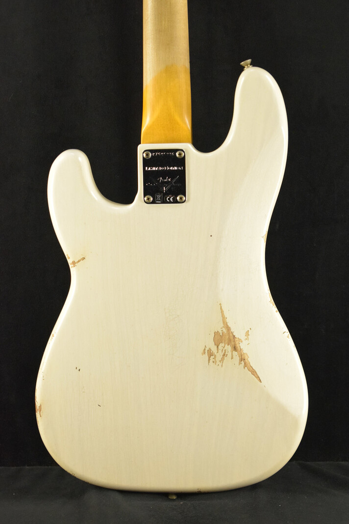 Fender Fender Limited Edition P-Jazz Bass Relic Aged White Blonde 1-Piece Quartersawn Maple Neck Fingerboard