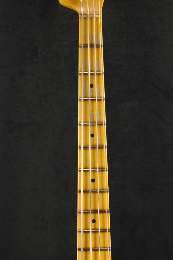 Fender Fender Limited Edition P-Jazz Bass Relic Aged White Blonde 1-Piece Quartersawn Maple Neck Fingerboard