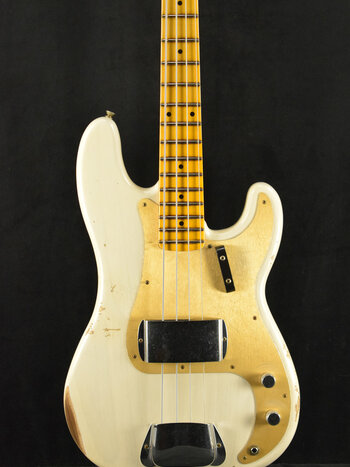 Fender Fender Limited Edition P-Jazz Bass Relic Aged White Blonde 1-Piece Quartersawn Maple Neck Fingerboard