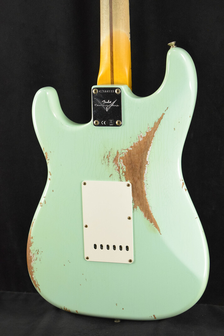 Fender Fender 1957 Stratocaster Heavy Relic Aged Surf Green 1-Piece Rift Sawn Maple Neck Fingerboard