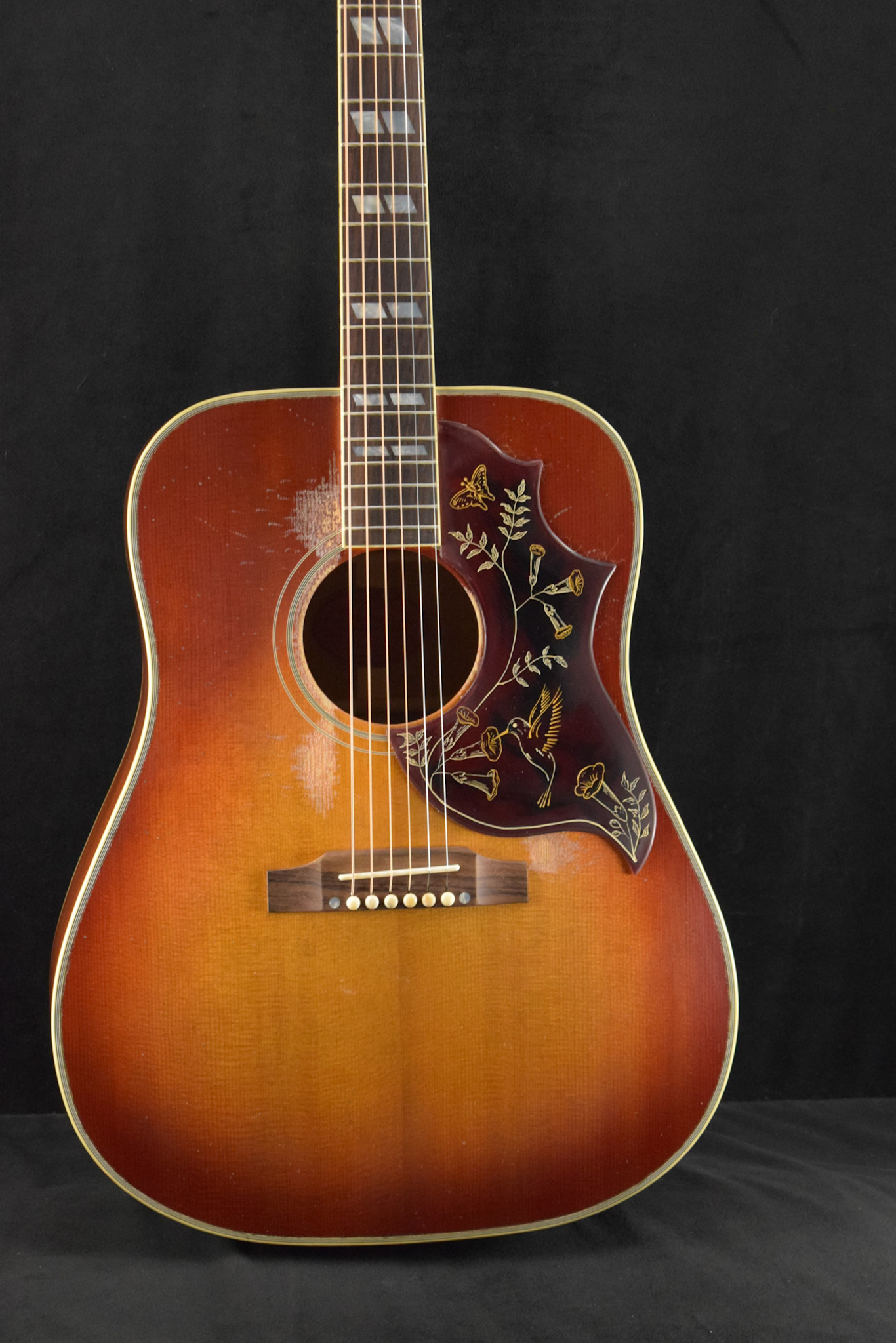 Gibson Gibson Murphy Lab 1960 Hummingbird Fixed Bridge Heritage Cherry Sunburst Heavy Aged