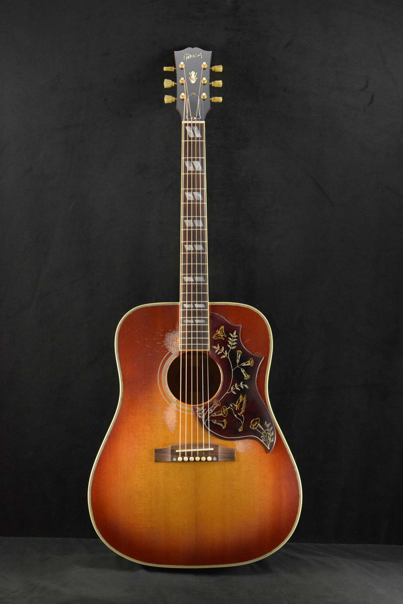 Gibson Gibson Murphy Lab 1960 Hummingbird Fixed Bridge Heritage Cherry Sunburst Heavy Aged