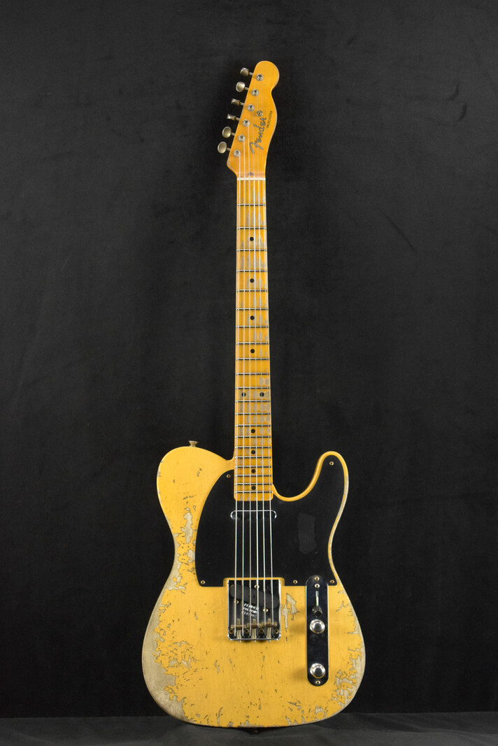 Fender Fender 1954 Telecaster Super Heavy Relic Super Faded Aged Nocaster Blonde 1-Piece Rift Sawn Maple Neck Fingerboard