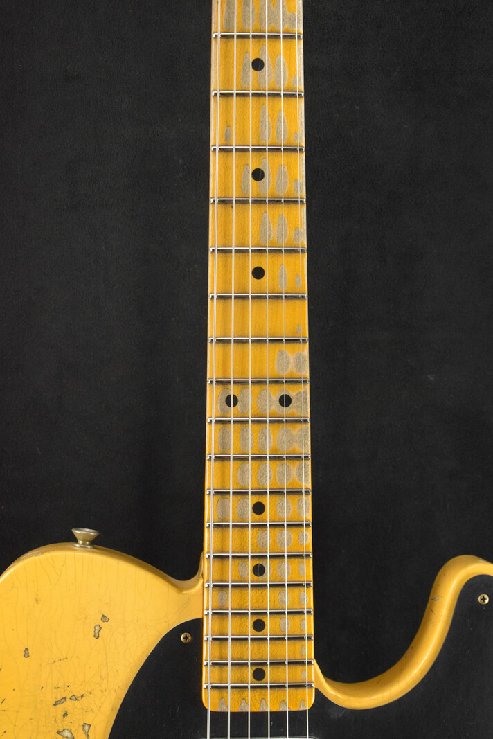 Fender Fender 1954 Telecaster Super Heavy Relic Super Faded Aged Nocaster Blonde 1-Piece Rift Sawn Maple Neck Fingerboard