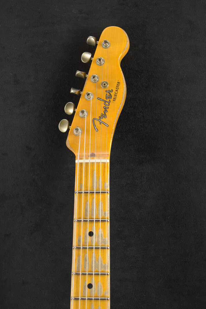 Fender Fender 1954 Telecaster Super Heavy Relic Super Faded Aged Nocaster Blonde 1-Piece Rift Sawn Maple Neck Fingerboard