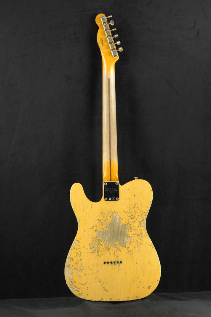 Fender Fender 1954 Telecaster Super Heavy Relic Super Faded Aged Nocaster Blonde 1-Piece Rift Sawn Maple Neck Fingerboard