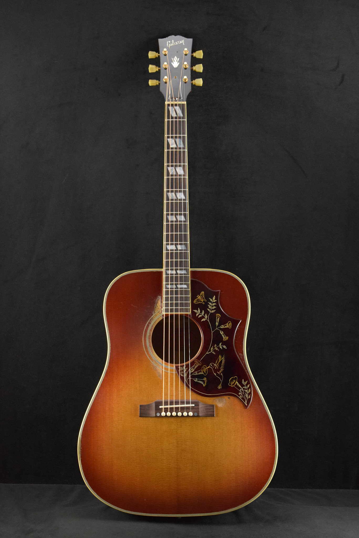 Gibson Gibson Murphy Lab 1960 Hummingbird Fixed Bridge Heritage Cherry Sunburst Heavy Aged