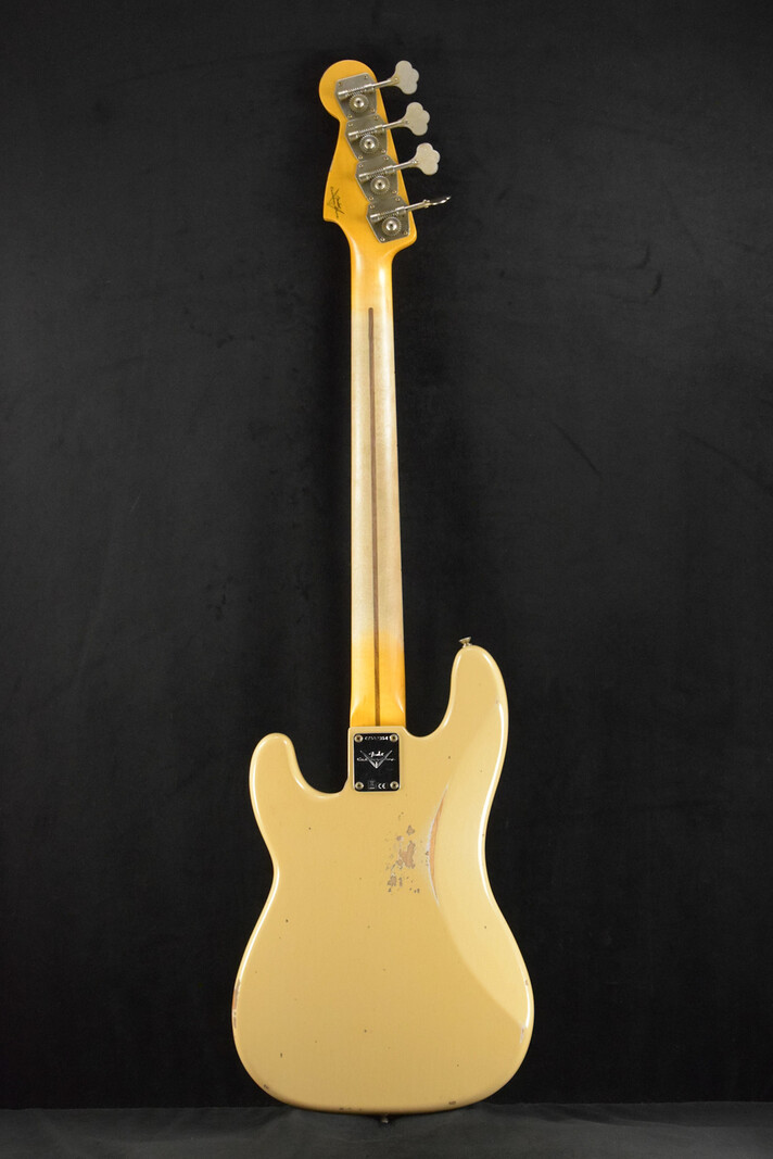 Fender Fender 1958 Precision Bass Relic Aged Desert Sand 1-Piece Quartersawn Maple Neck Fingerboard