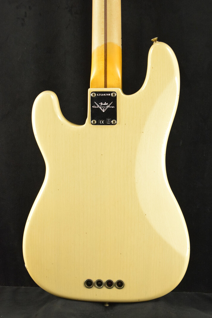 Fender Fender 1954 Precision Bass Journeyman Relic Aged Vintage Blonde 1-Piece Quartersawn Maple Neck Fingerboard
